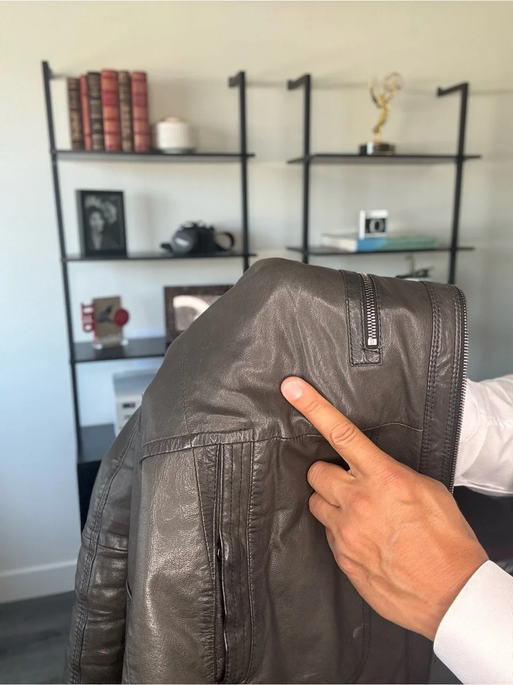 Hugo Boss Men's Lamb Leather Jacket